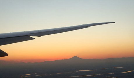 Mt Fuji from plane into Narita